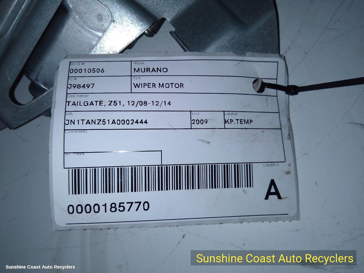 2008-2014 Nissan Murano Wiper Motor