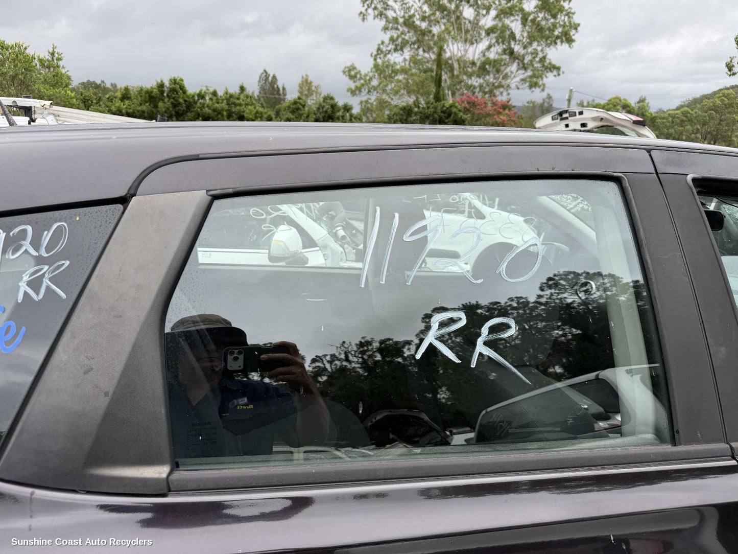 2007-2014 Nissan Dualis Right Rear Door Window