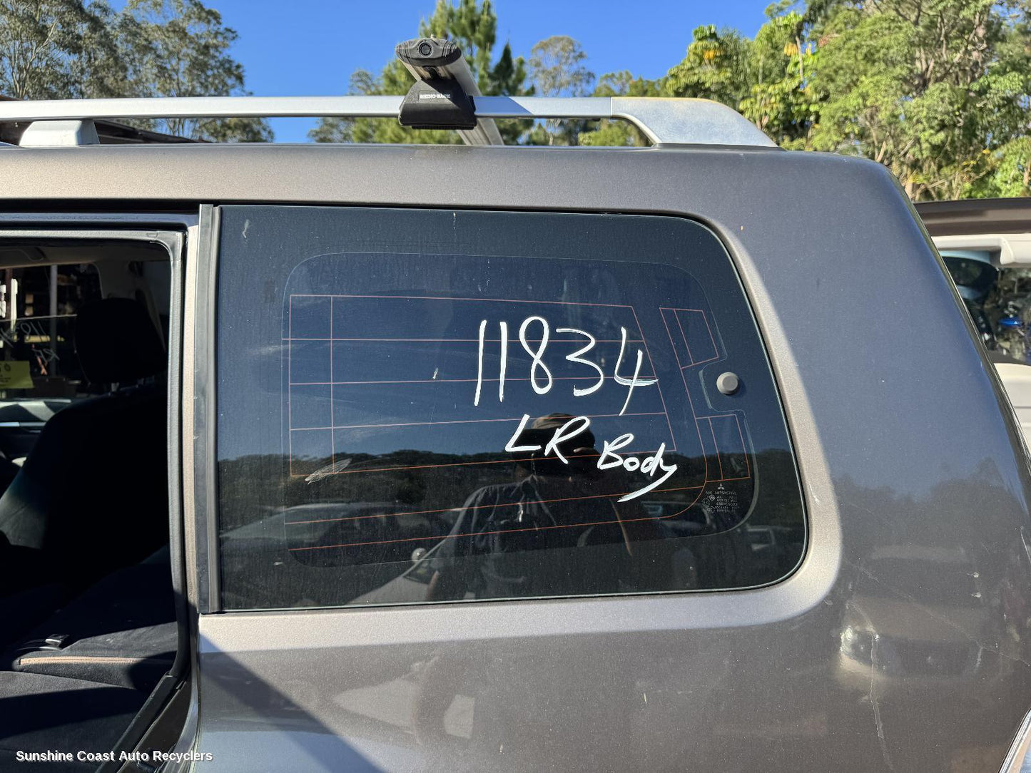 2010 Mitsubishi Pajero Left Rear Side Glass