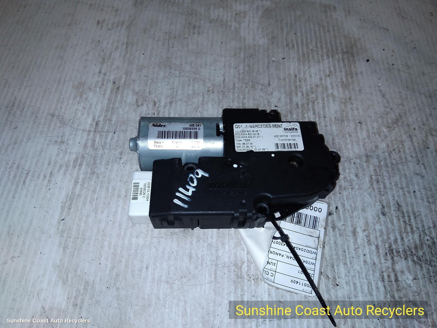 2010 Mercedes C Class Sunroof Motor