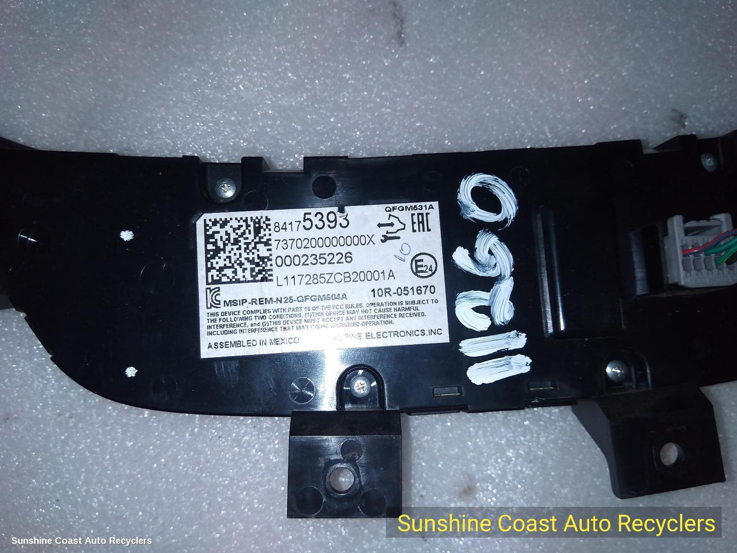 2017-2020 Holden Equinox Heater Ac Controls