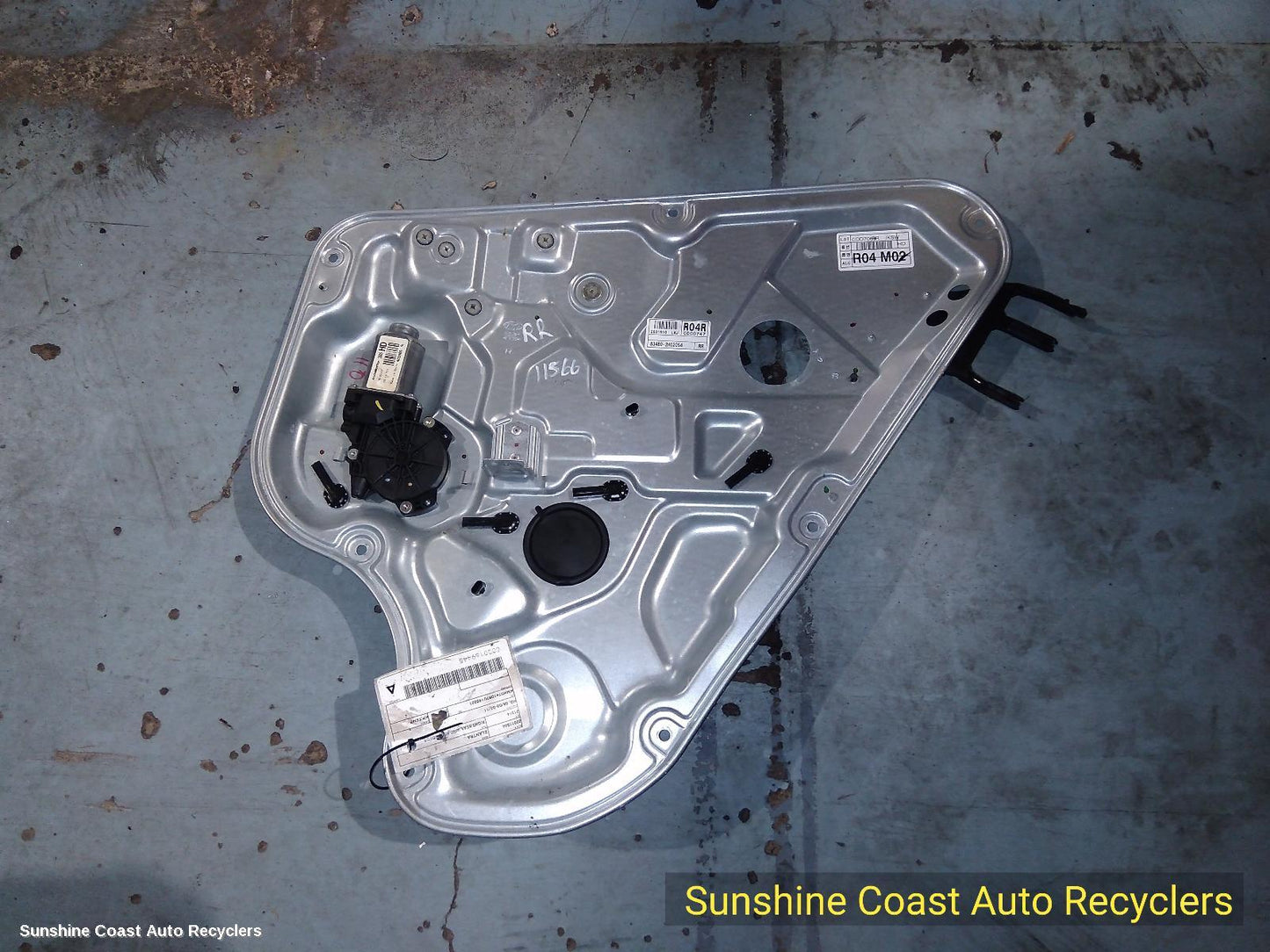 2007 Hyundai Elantra Right Rear Wnd Reg Motor