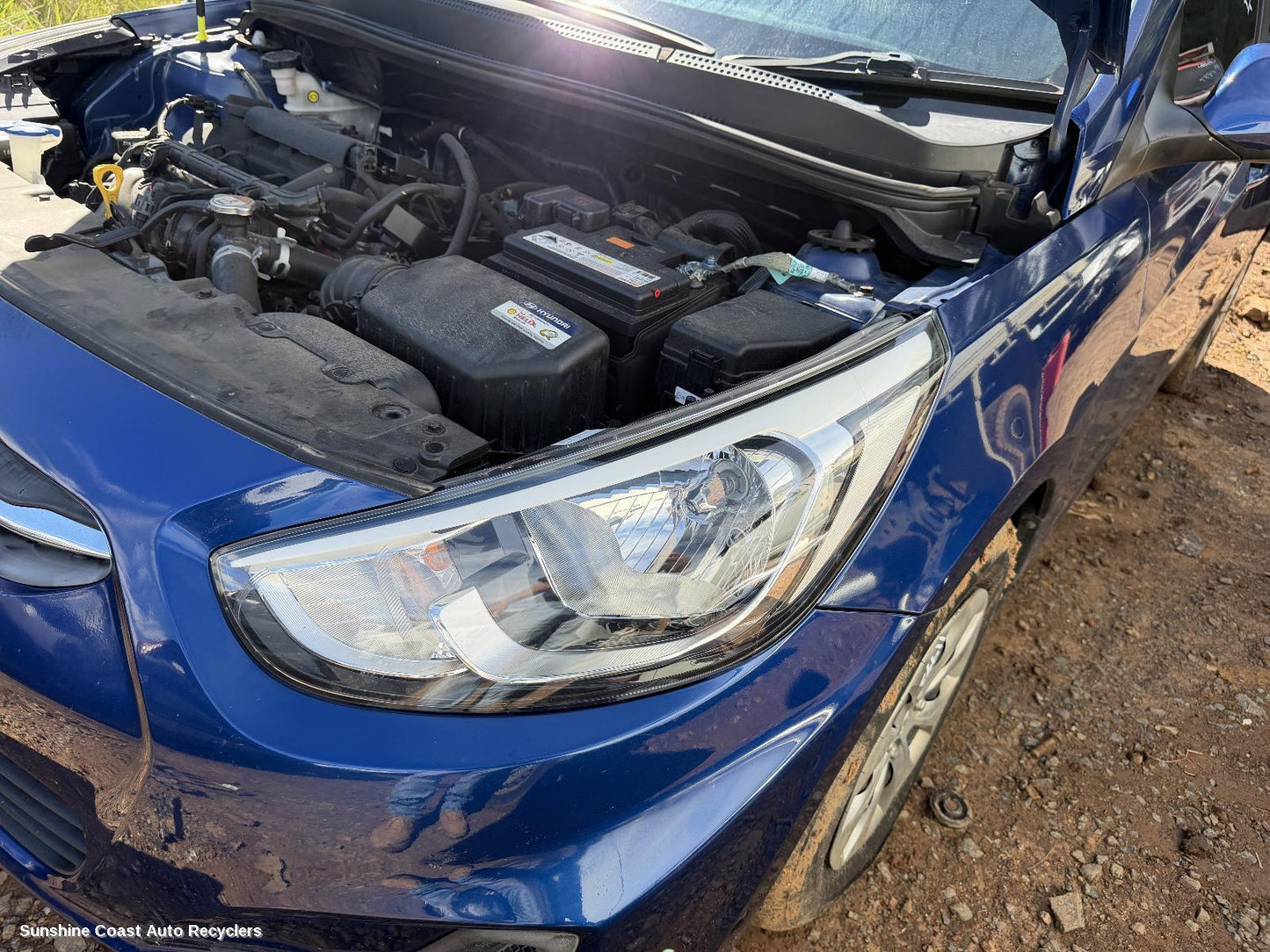 2014-2019 Hyundai Accent Left Headlamp