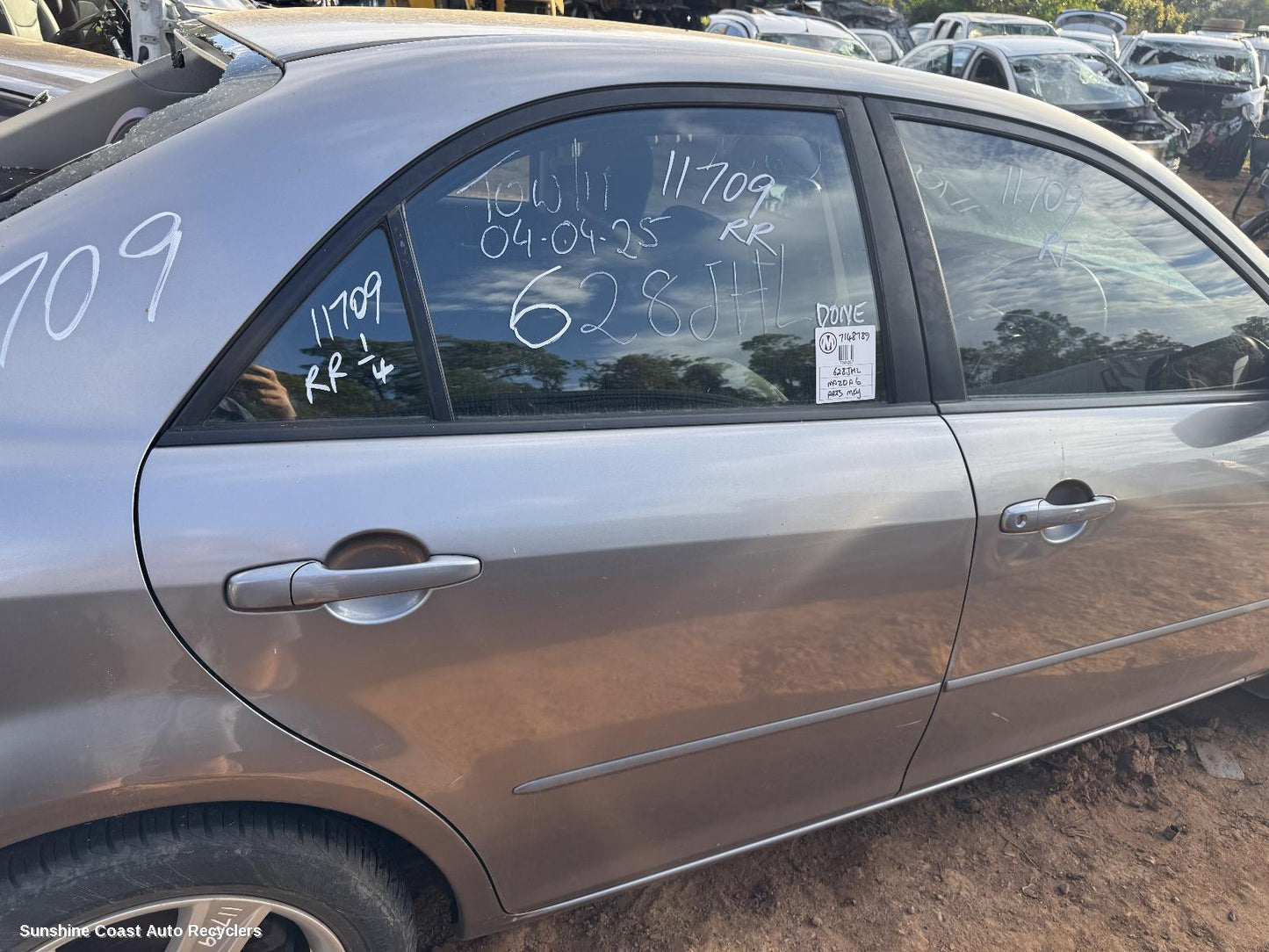 2006 Mazda 6 Right Rear 1 4 Door Glass