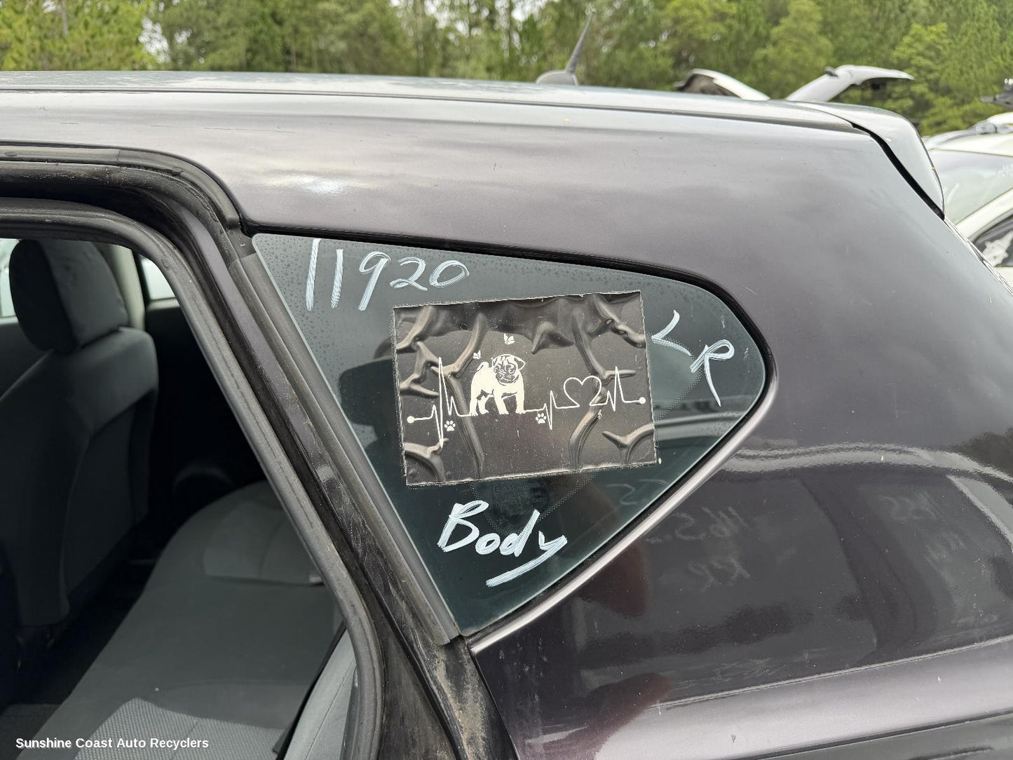 2007-2014 Nissan Dualis Left Rear Side Glass