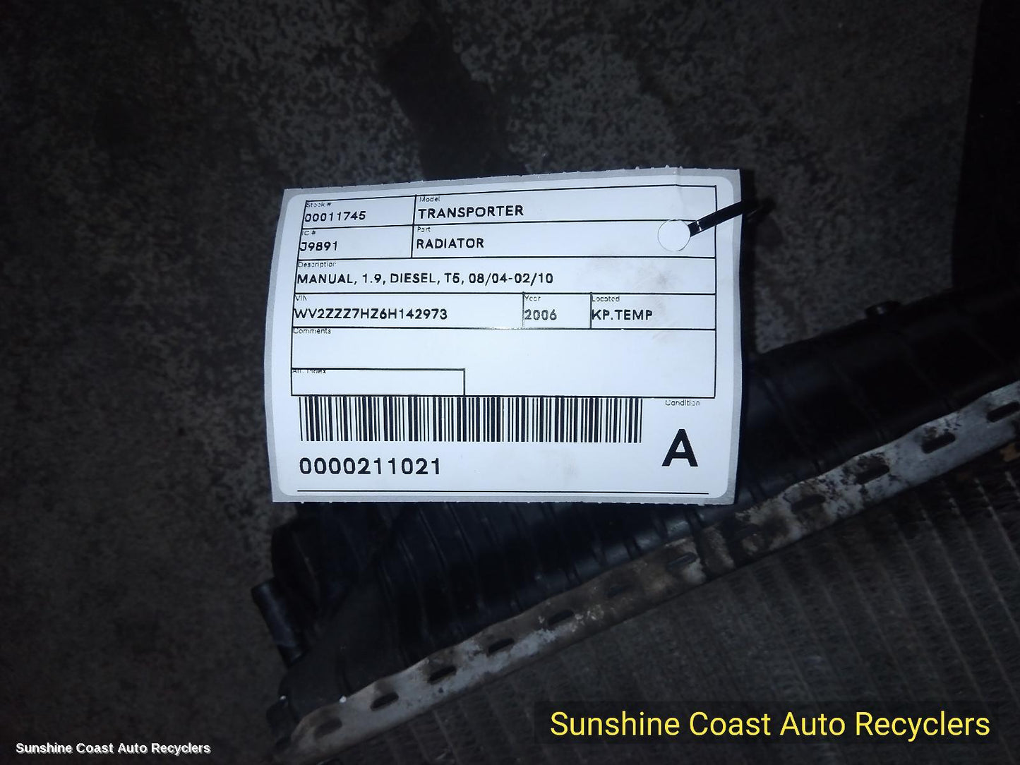 2004-2010 Volkswagen Transporter Radiator