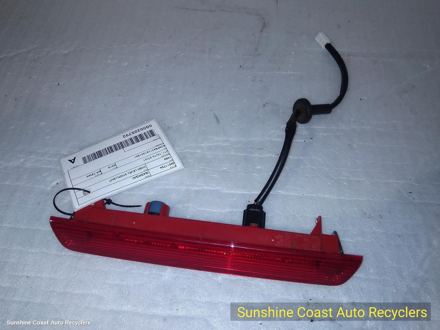2013-2021 Nissan Qashqai High Level Stoplight