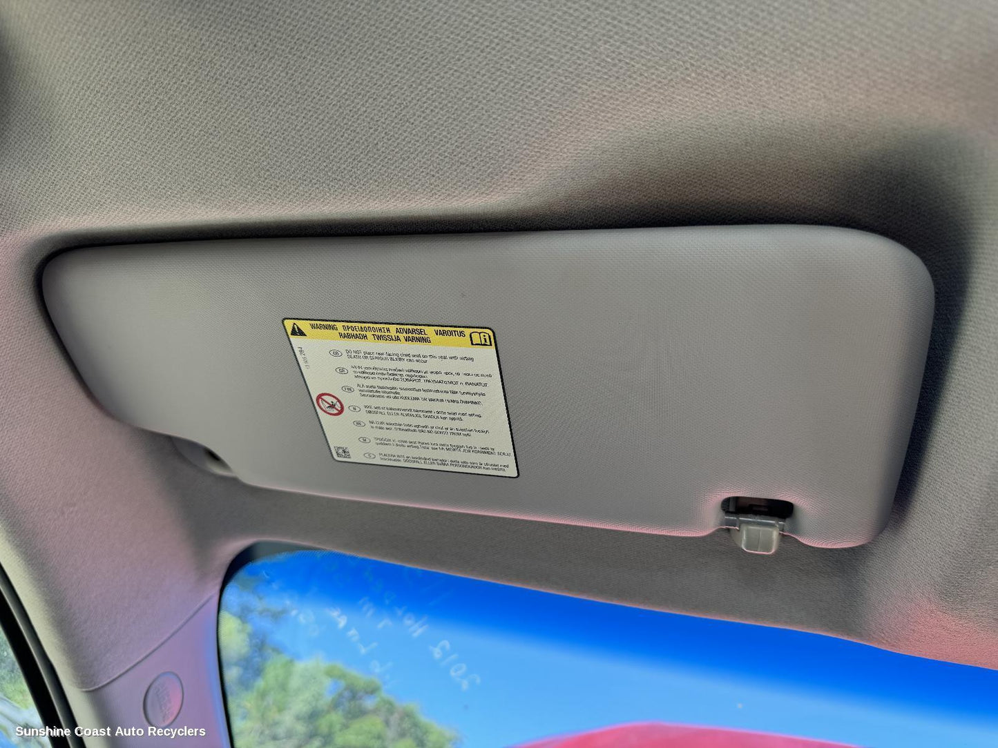2012 Holden Barina Sunvisor