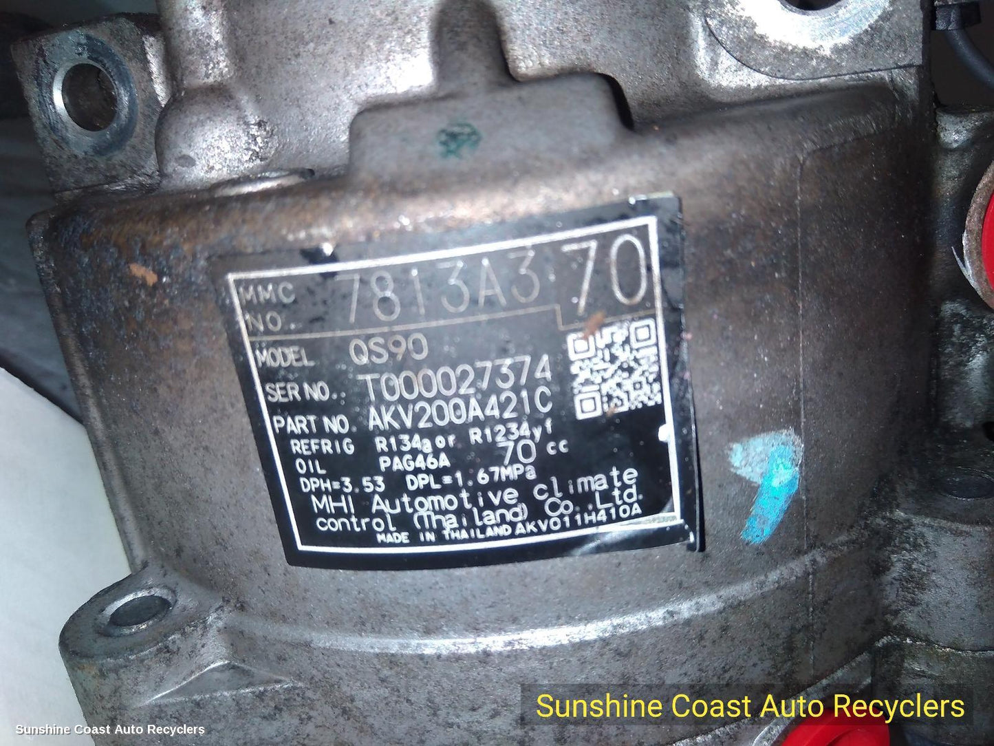 2016 Mitsubishi Outlander A C Compressor