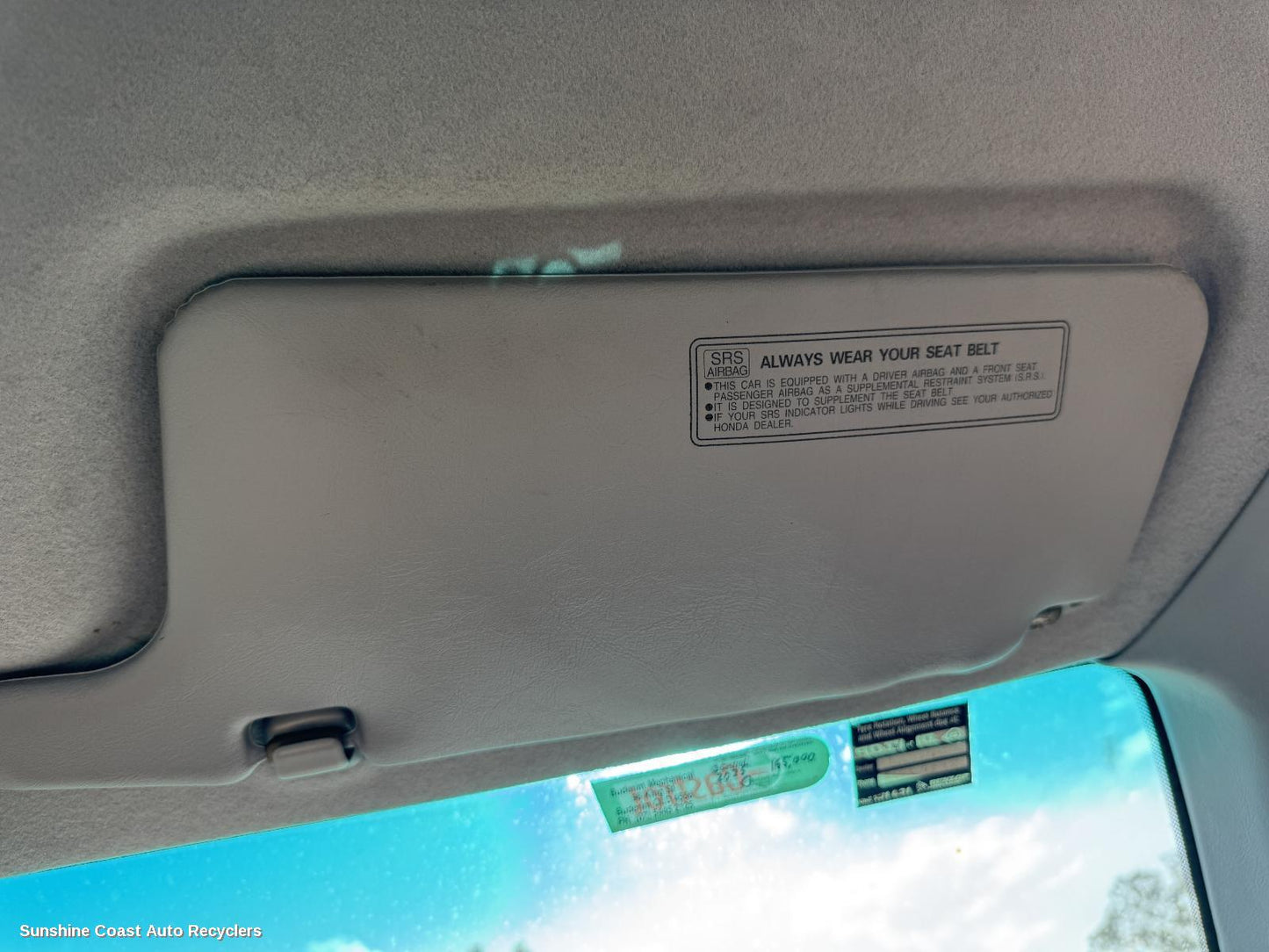 1995 Honda Civic Sunvisor