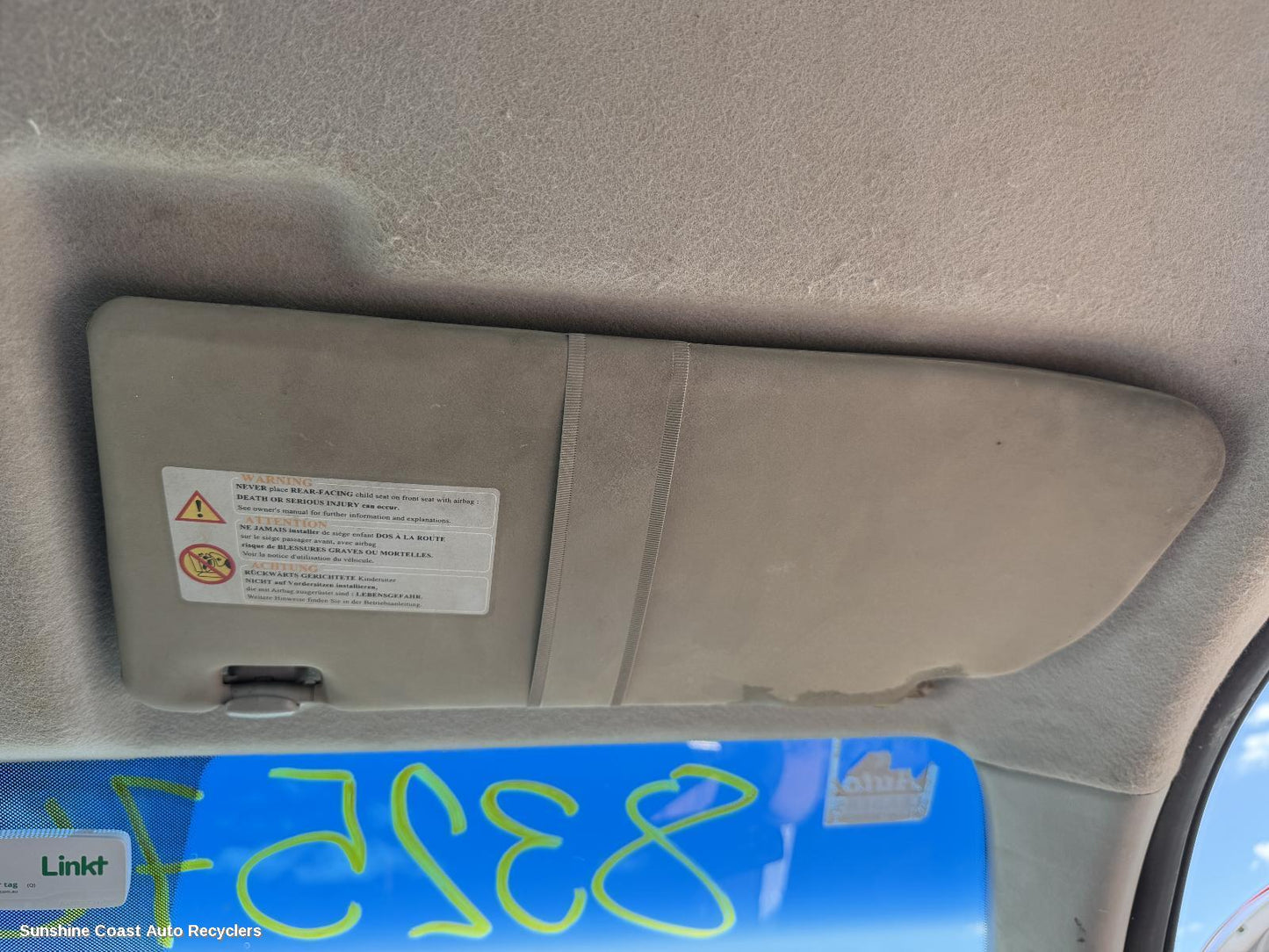 2005-2015 Nissan Navara Sunvisor
