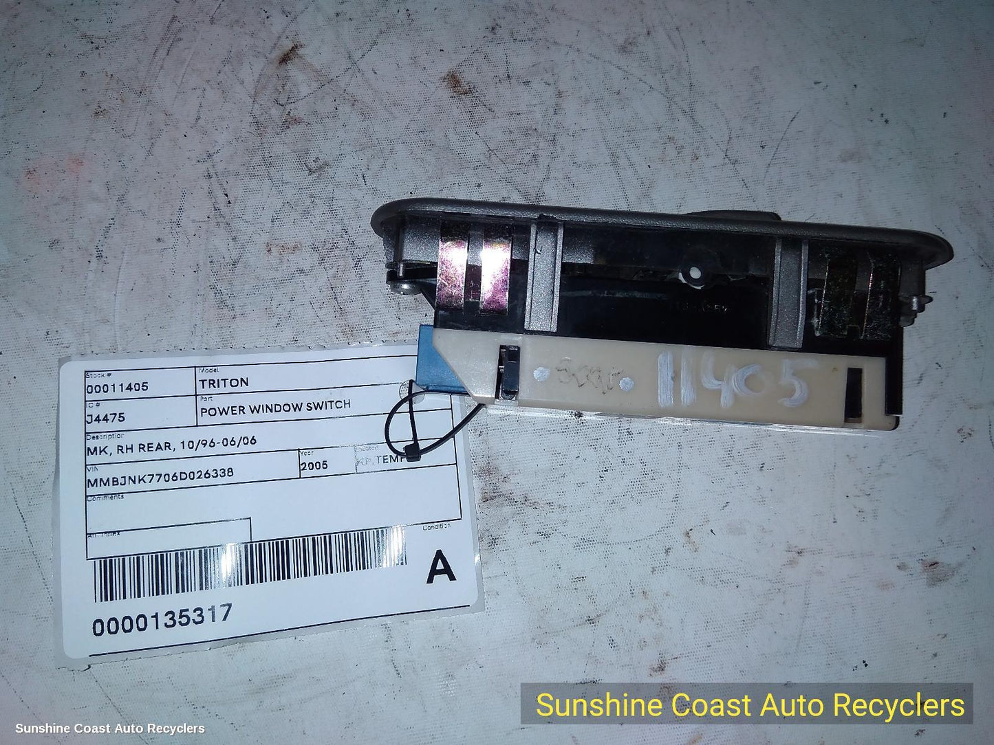 2005 Mitsubishi Triton Pwr Dr Wind Switch