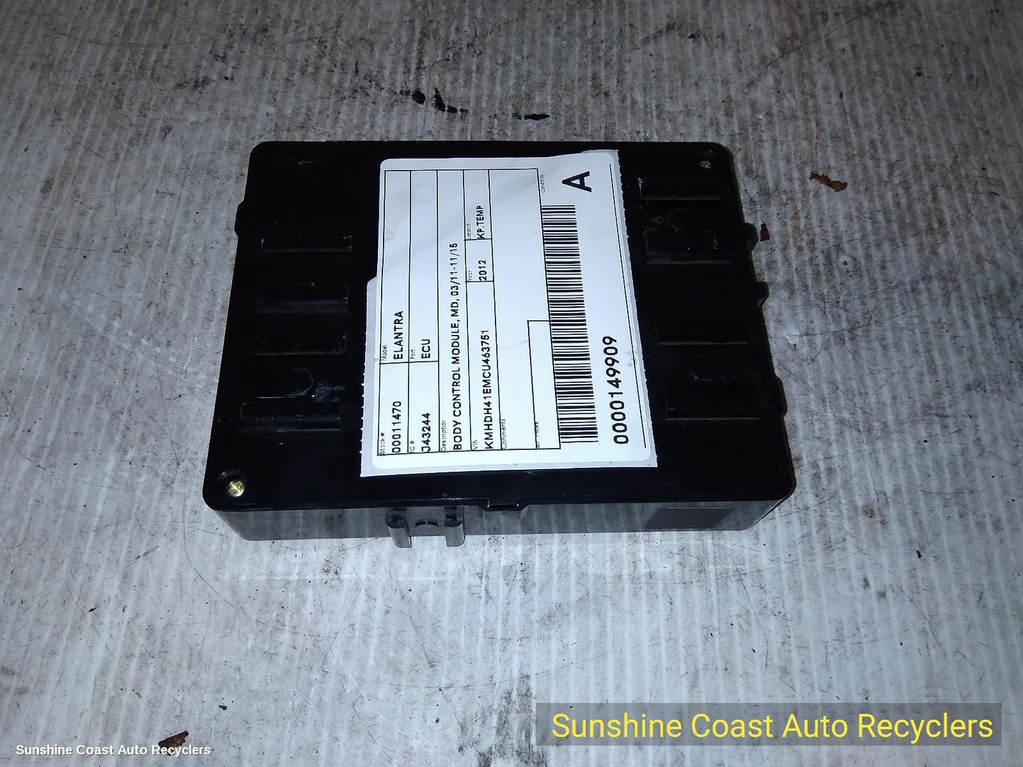 2012 Hyundai Elantra Ecu