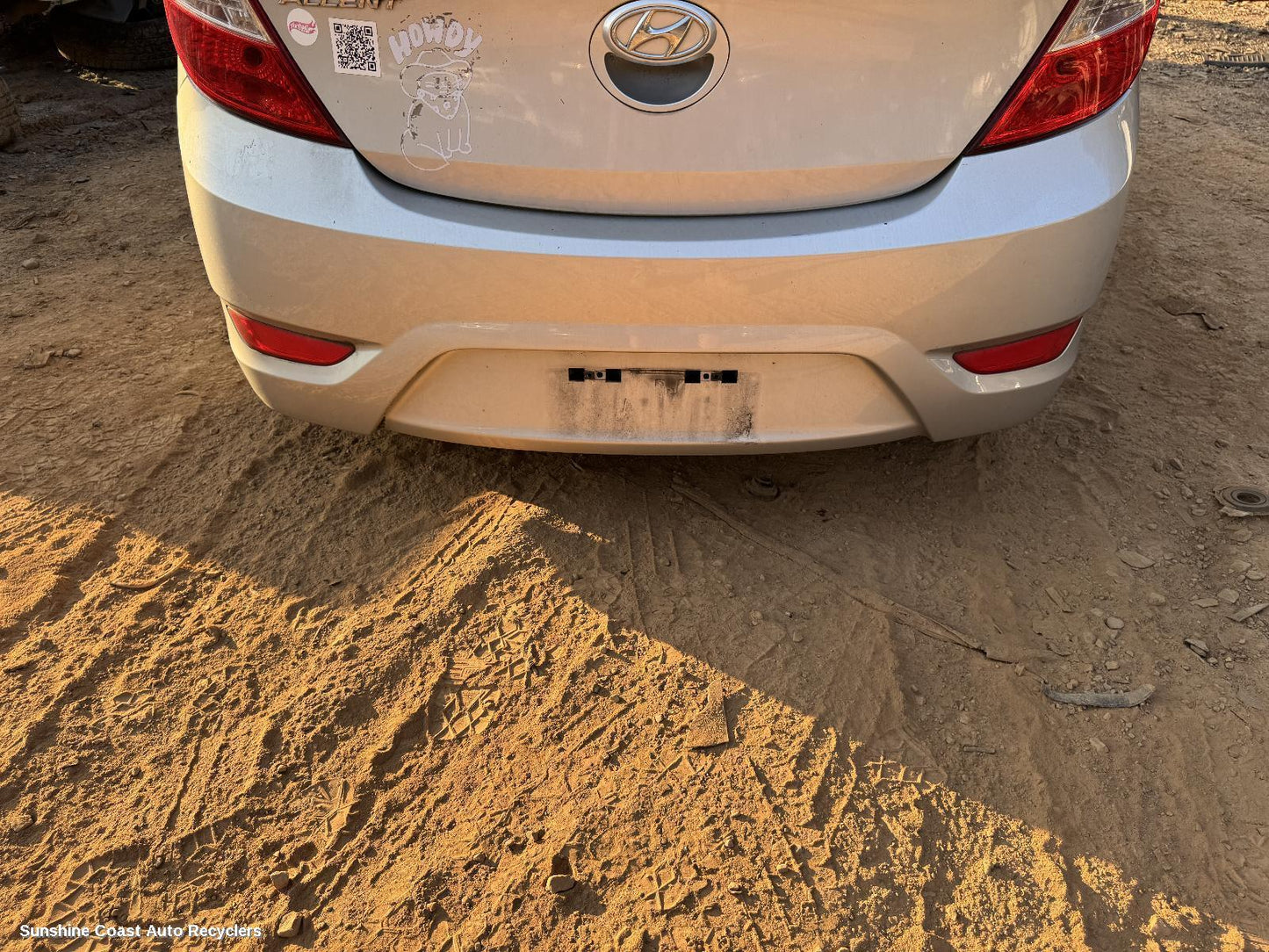 2014 Hyundai Accent Rear Bumper