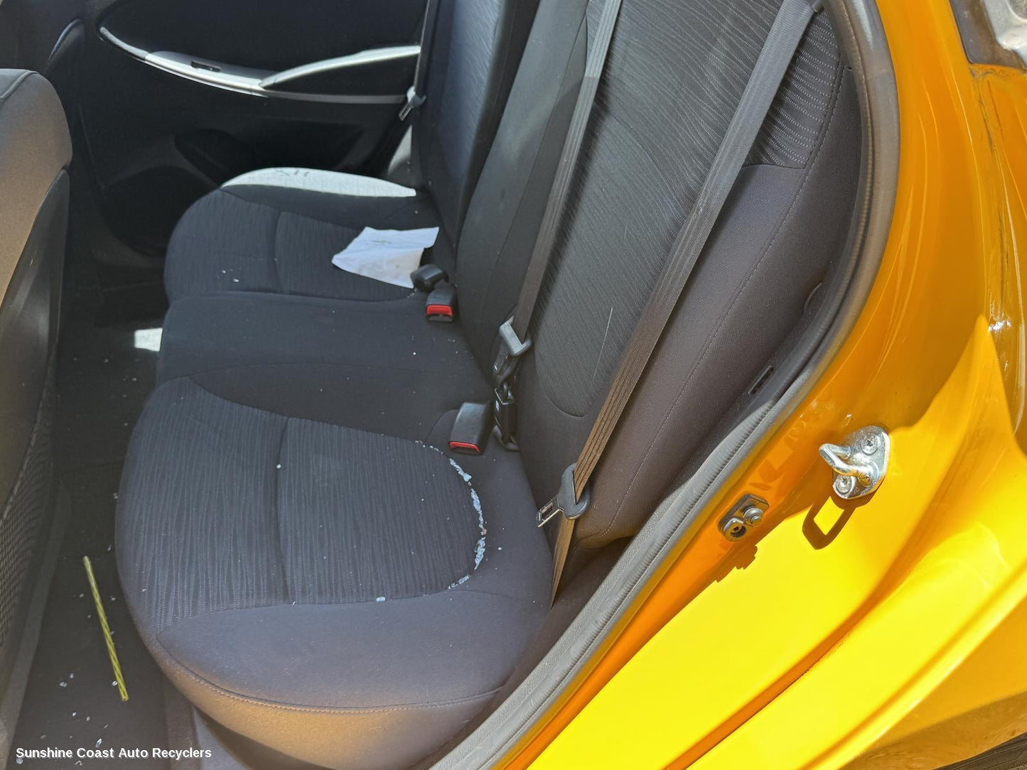2015 Hyundai Accent 2nd Seat  Rear Seat