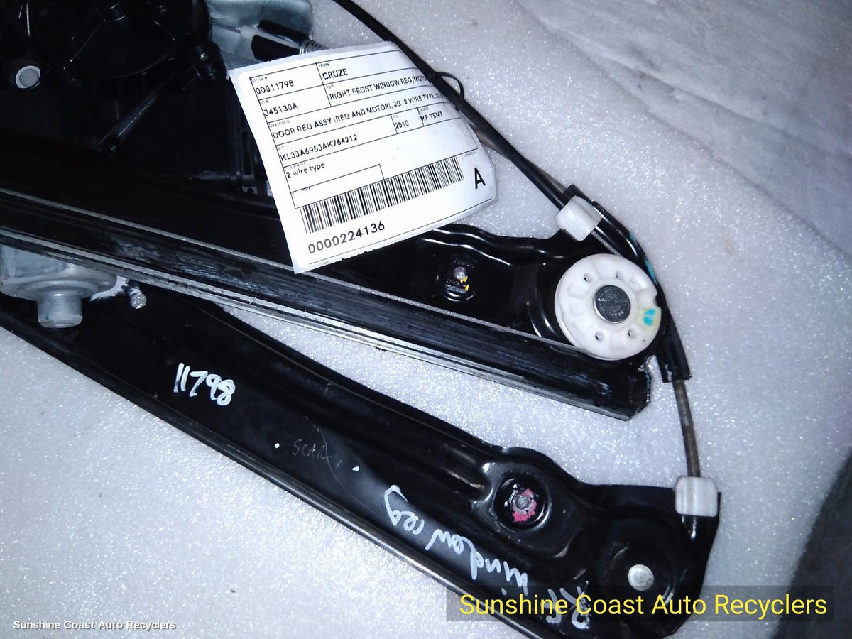 2009-2011 Holden Cruze Right Front Window Reg Motor