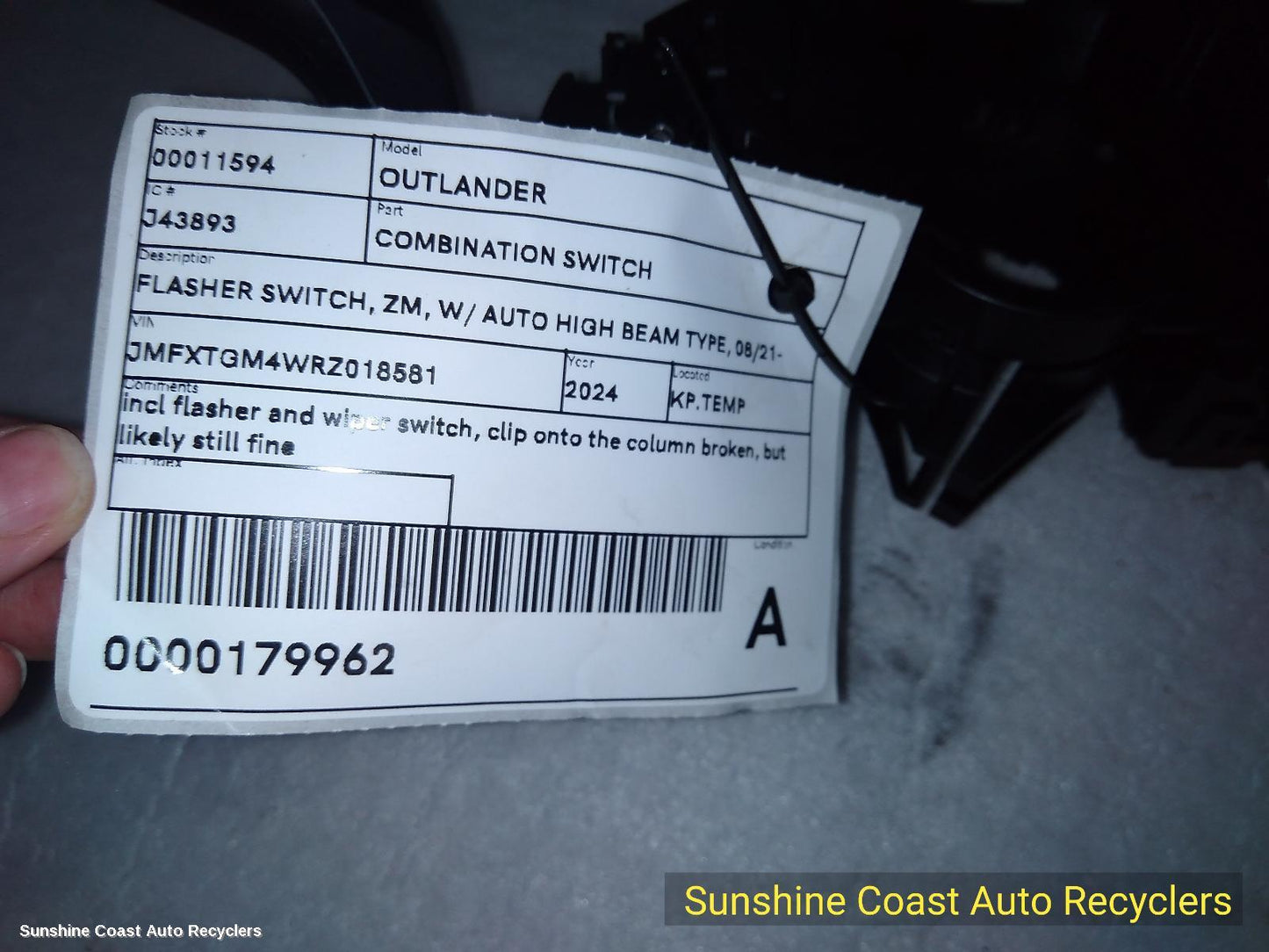 2021-2026 Mitsubishi Outlander Combination Switch