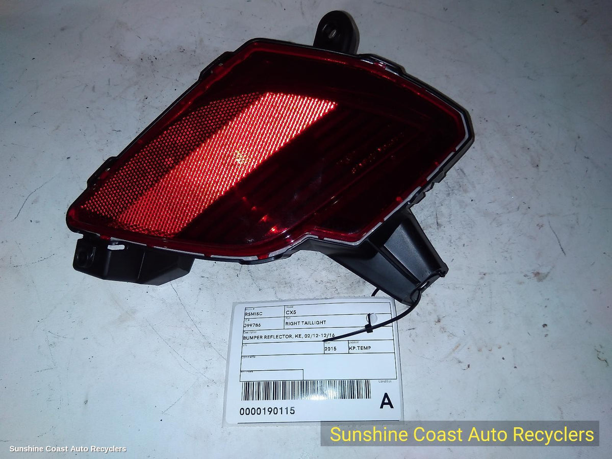 2012-2016 Mazda Cx5 Right Taillight