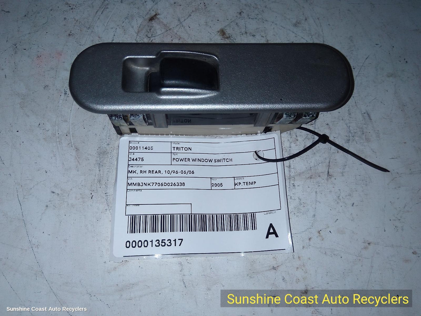2005 Mitsubishi Triton Pwr Dr Wind Switch