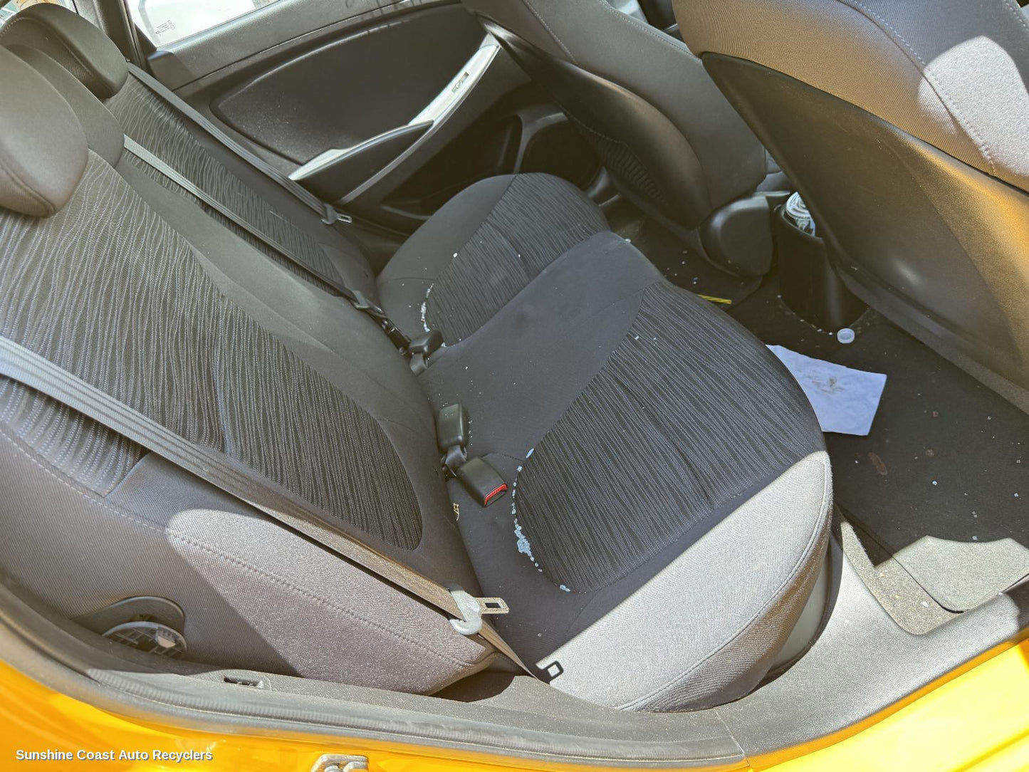 2015 Hyundai Accent 2nd Seat  Rear Seat