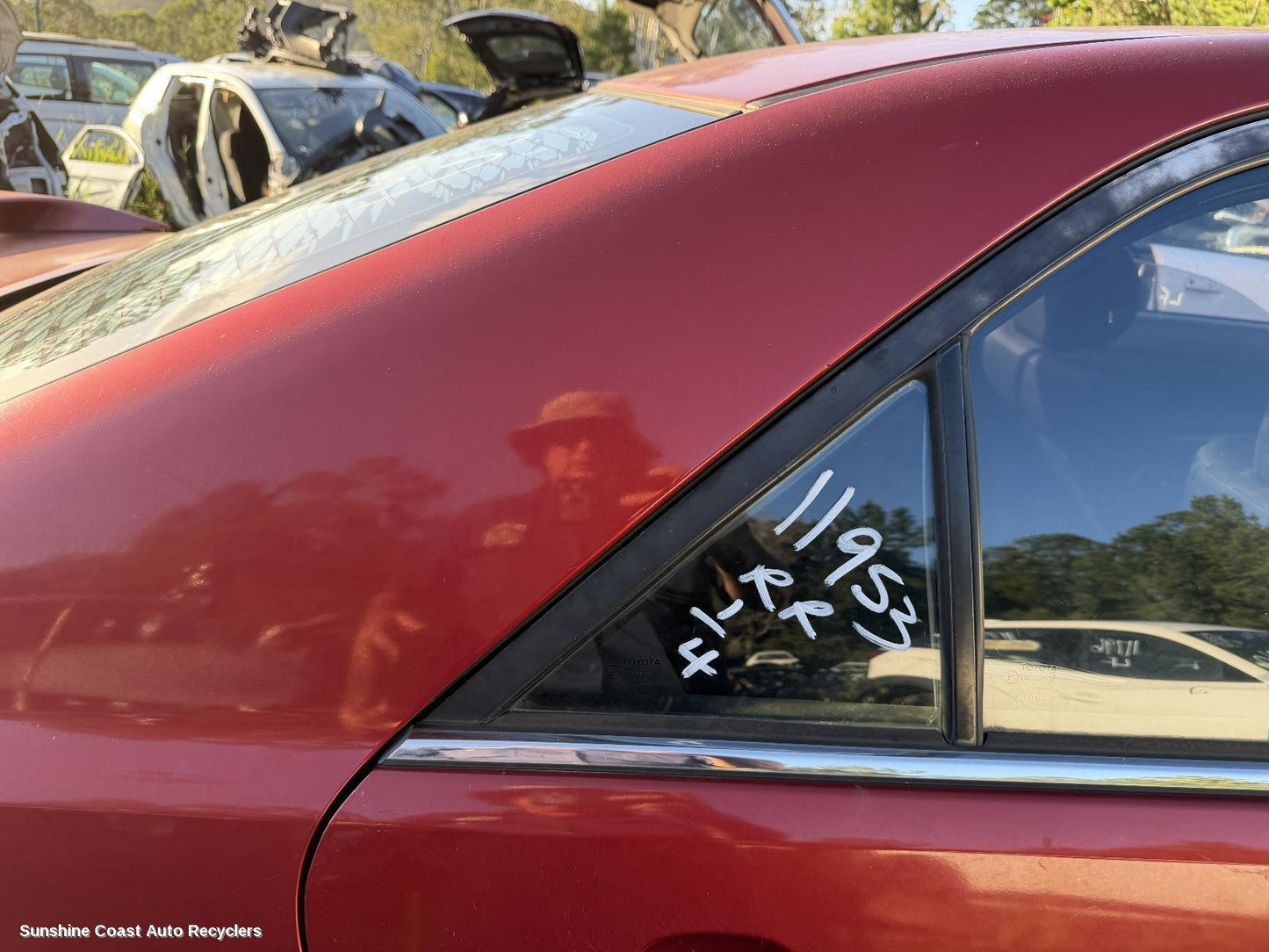 2002-2006 Toyota Camry Right Rear 1 4 Door Glass