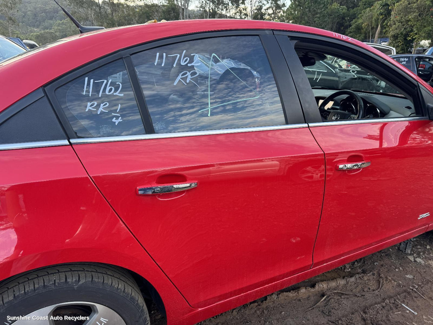 2016 Holden Cruze Right Rear Door Window