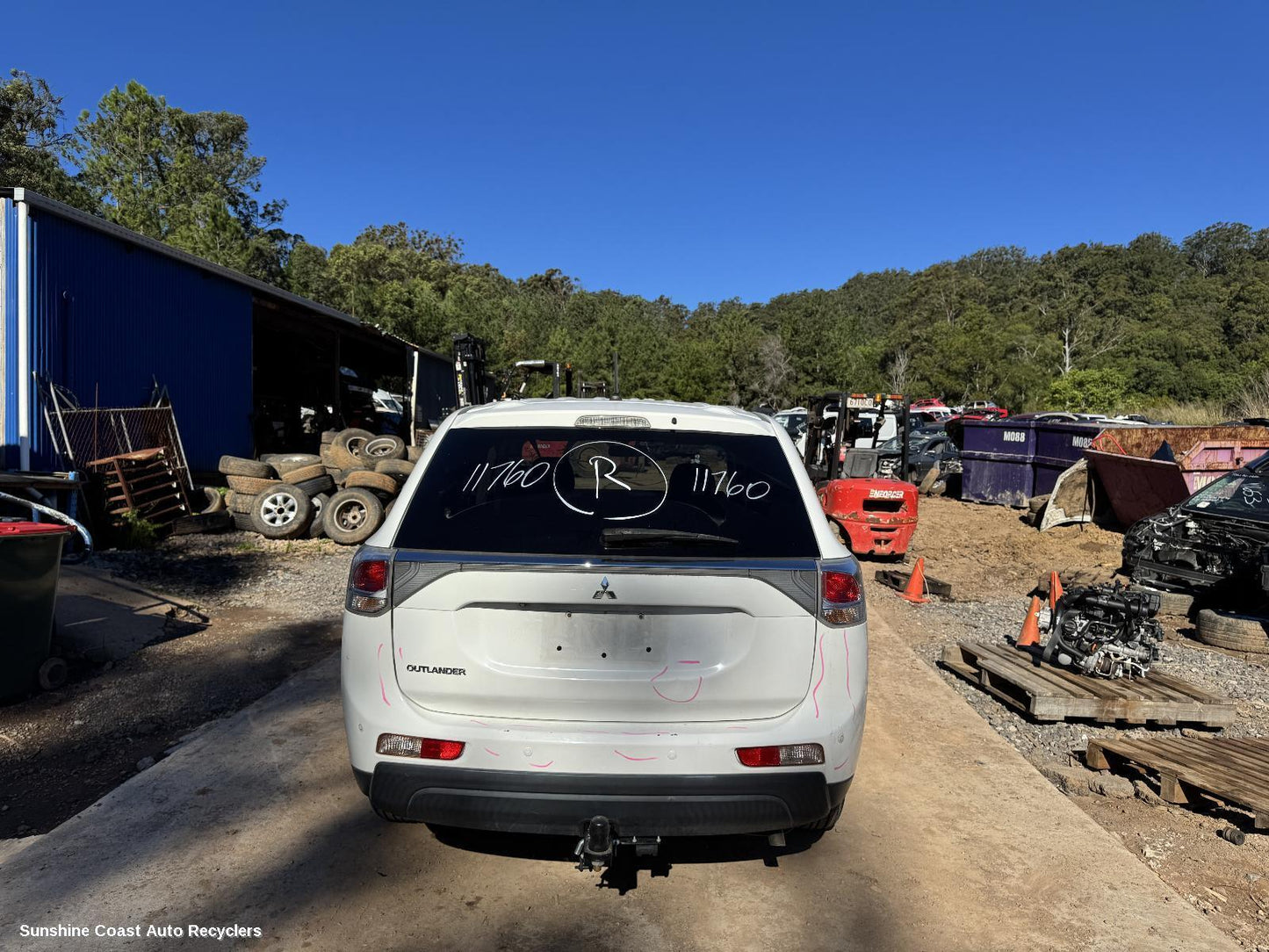 2012-2014 Mitsubishi Outlander Rear Bumper