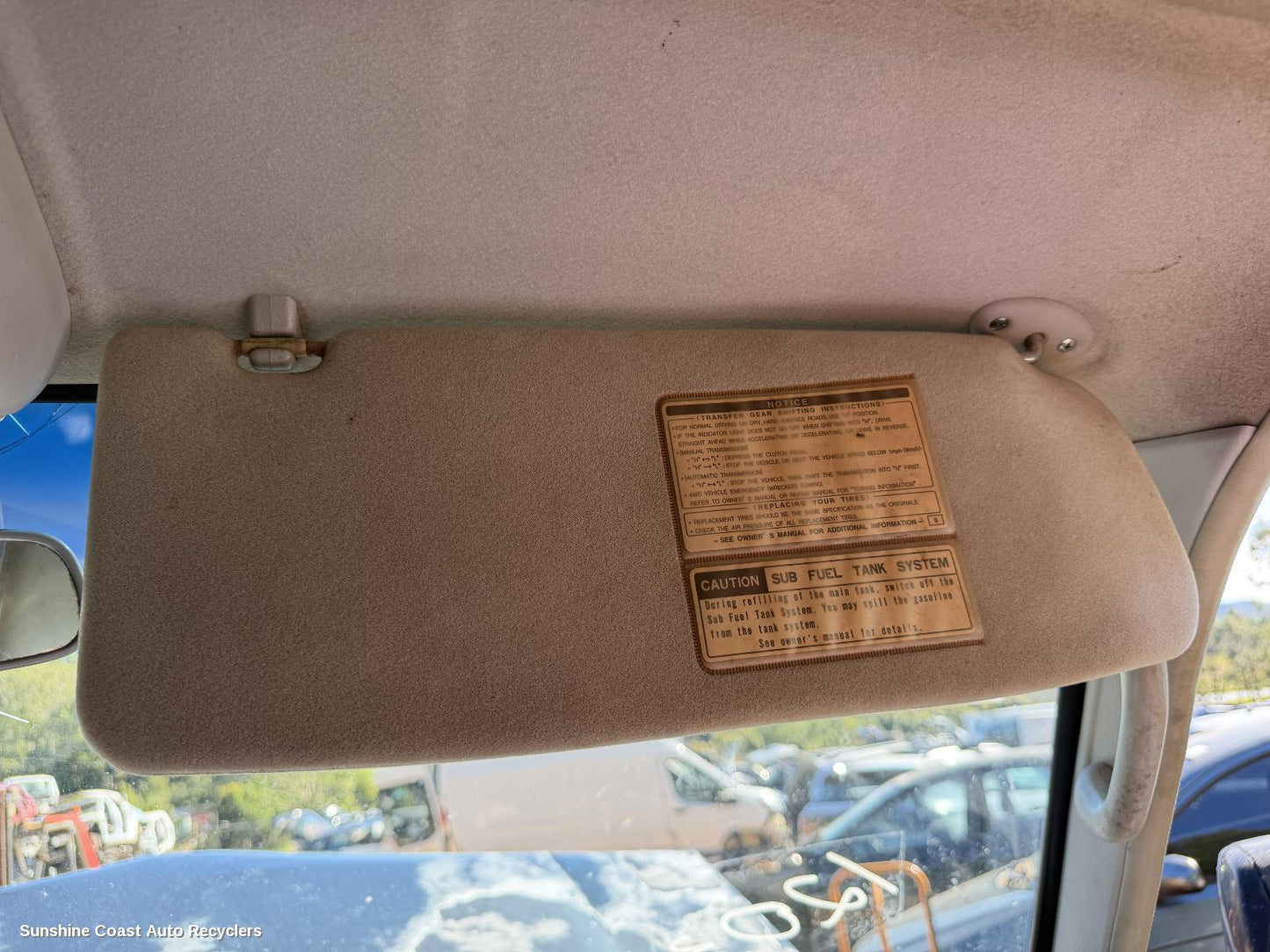 1990-1998 Toyota Landcruiser Sunvisor
