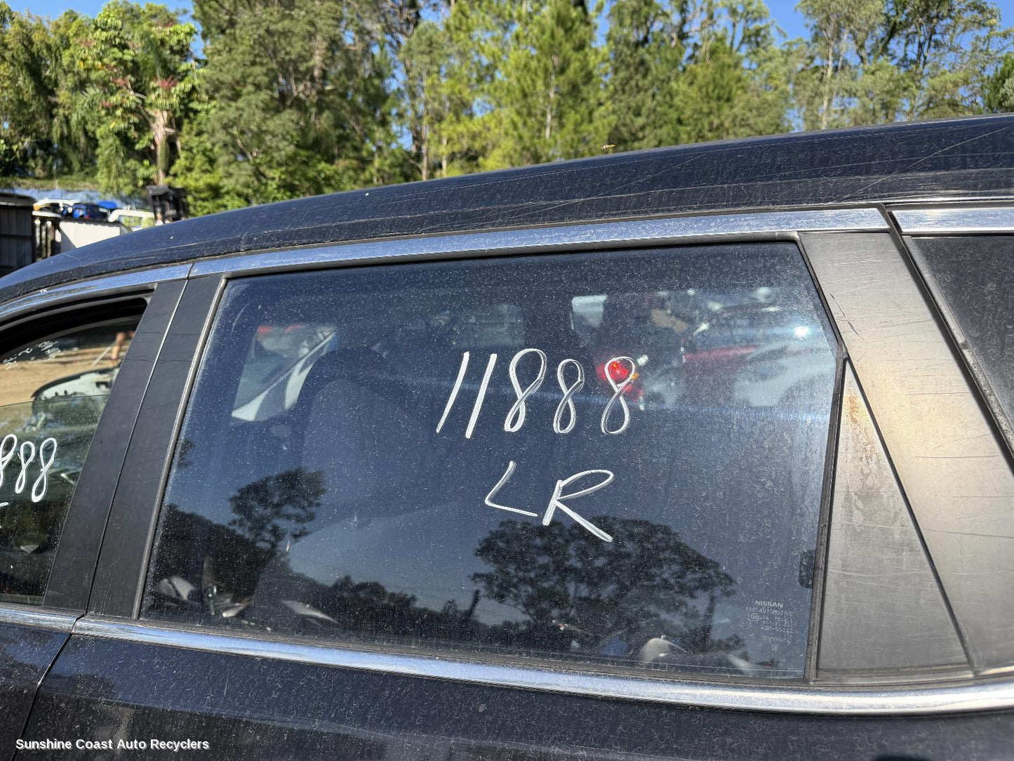 2014 Nissan Xtrail Left Rear Door Window