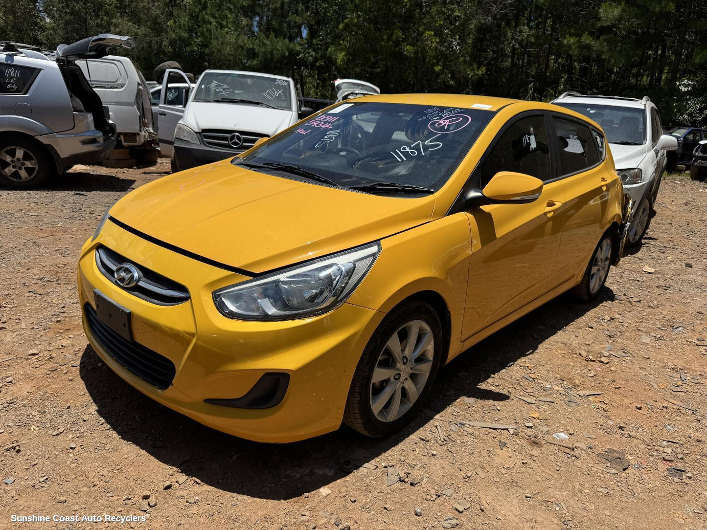 2011-2019 Hyundai Accent Right Rear Door Window
