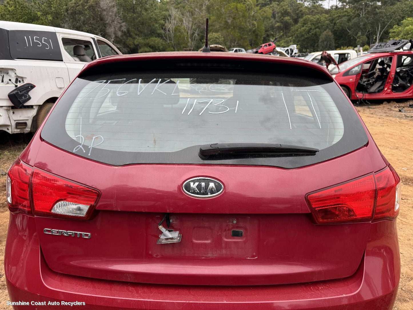 2013 Kia Cerato Bootlid Tailgate