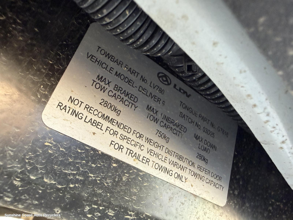 2020-2026 Ldv Deliver 9 Towbar