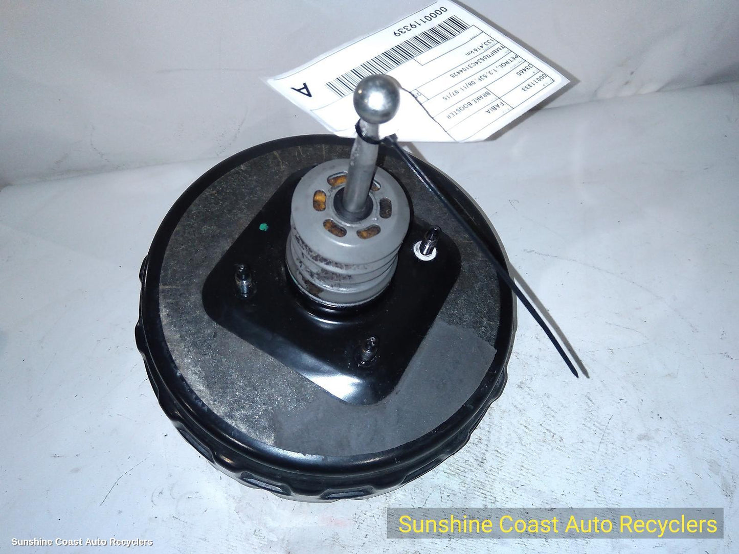 2012 Skoda Fabia Brake Booster