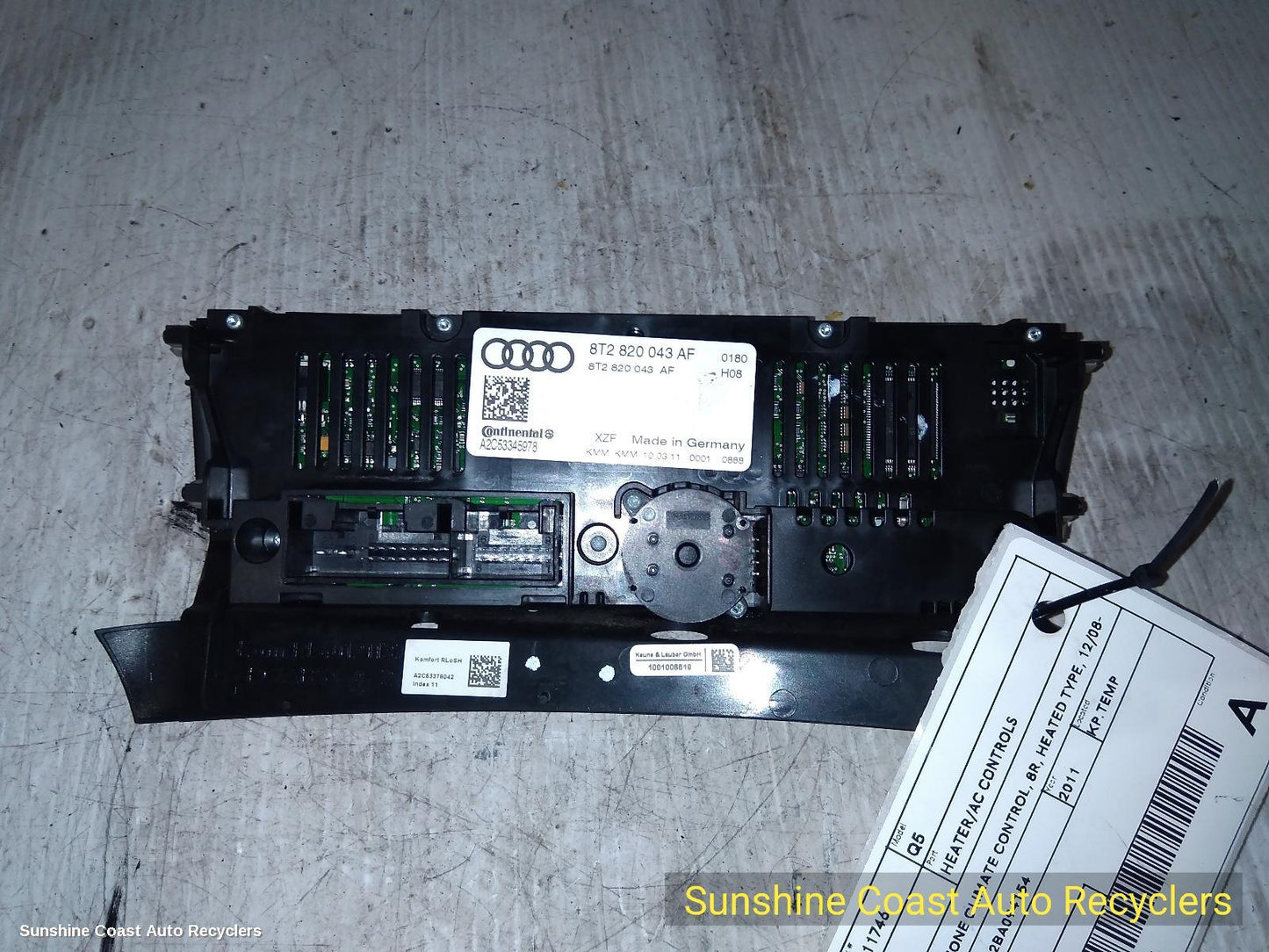 2011 Audi Q5 Heater Ac Controls