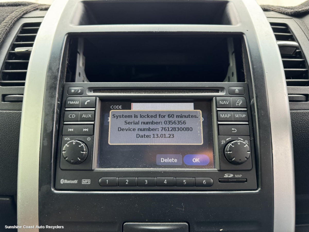 2007-2013 Nissan Xtrail Radio Cd Dvd Sat Tv