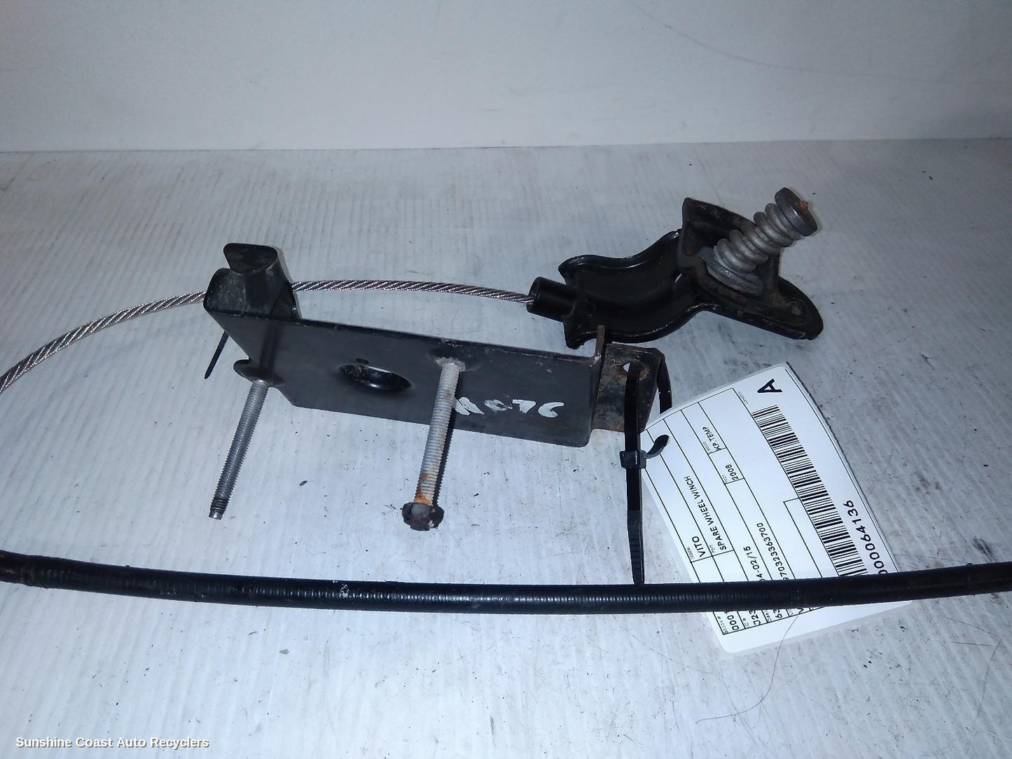 2008 Mercedes Vito Spare Wheel Winch