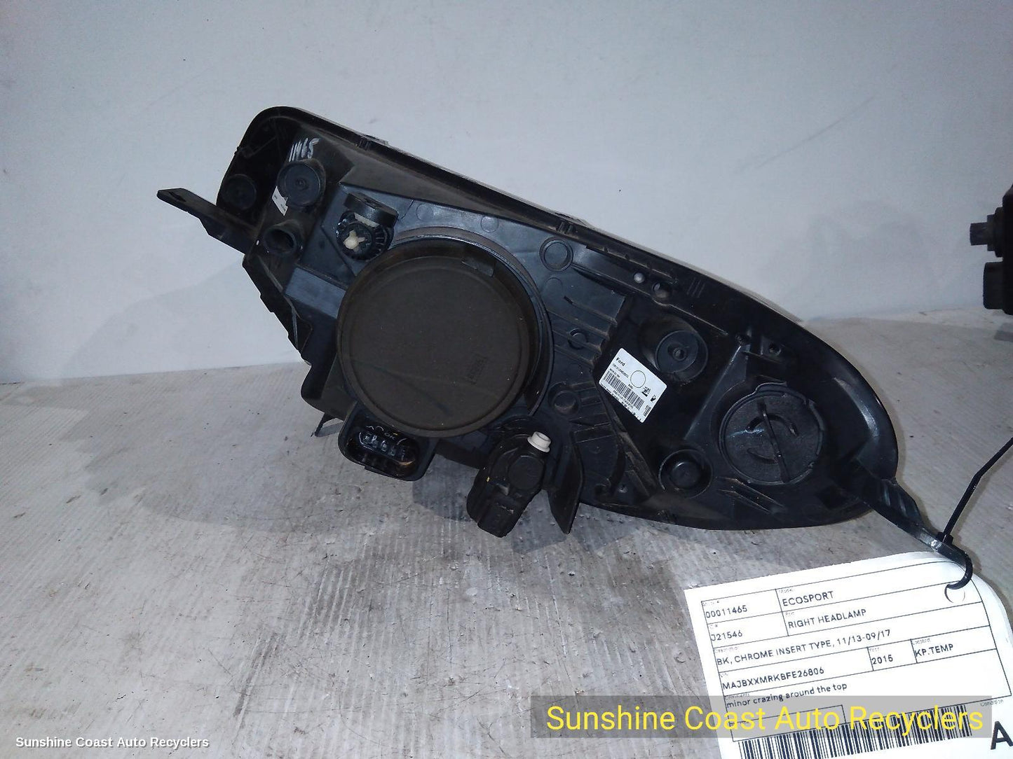 2013-2017 Ford Ecosport Right Headlamp