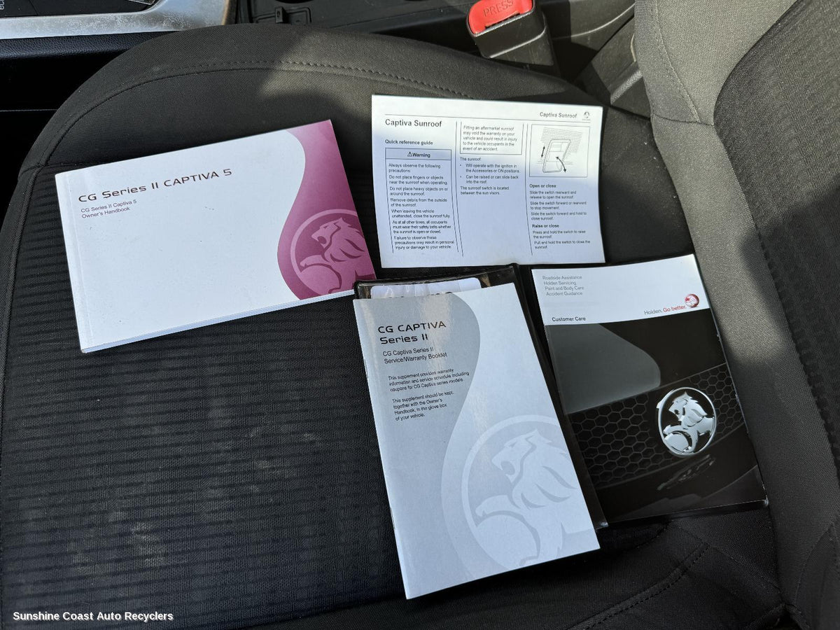 2011-2018 Holden Captiva Owners Handbook