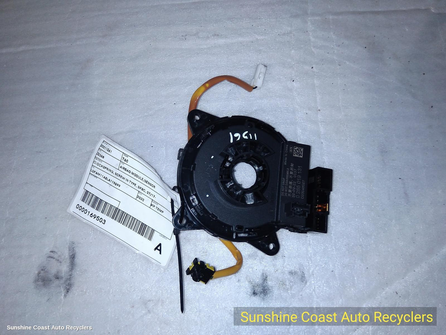 2020 Ldv T60 Airbag Module Sensor