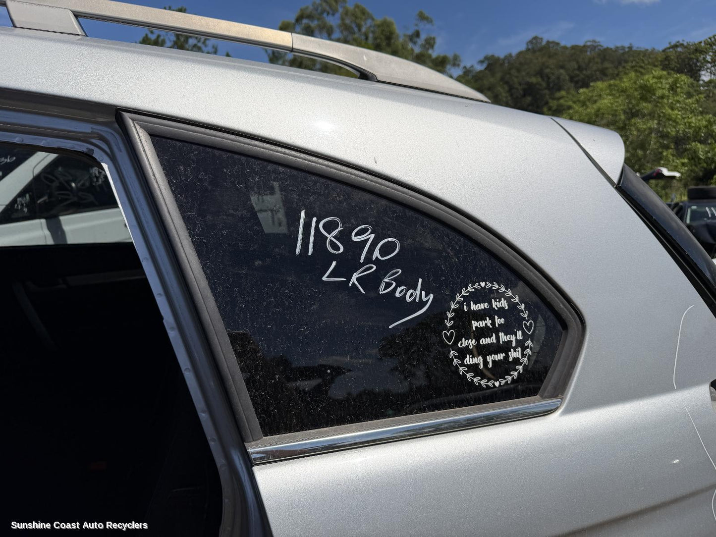 2017 Holden Captiva Left Rear Side Glass