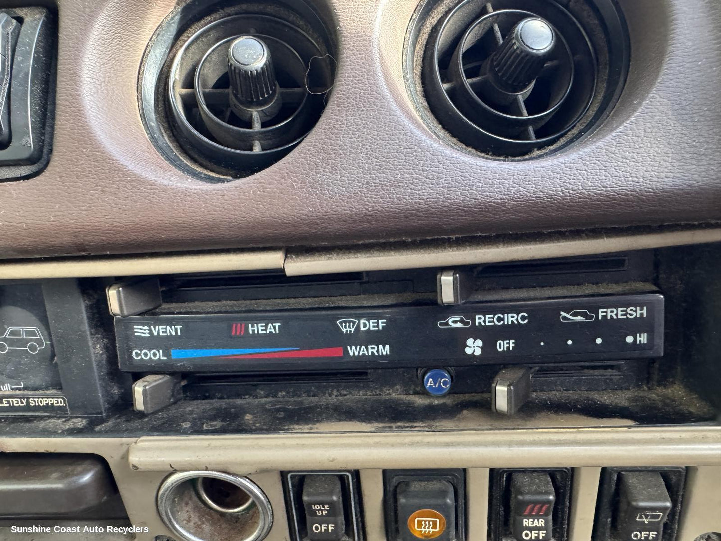 1984 Toyota Landcruiser Heater Ac Controls