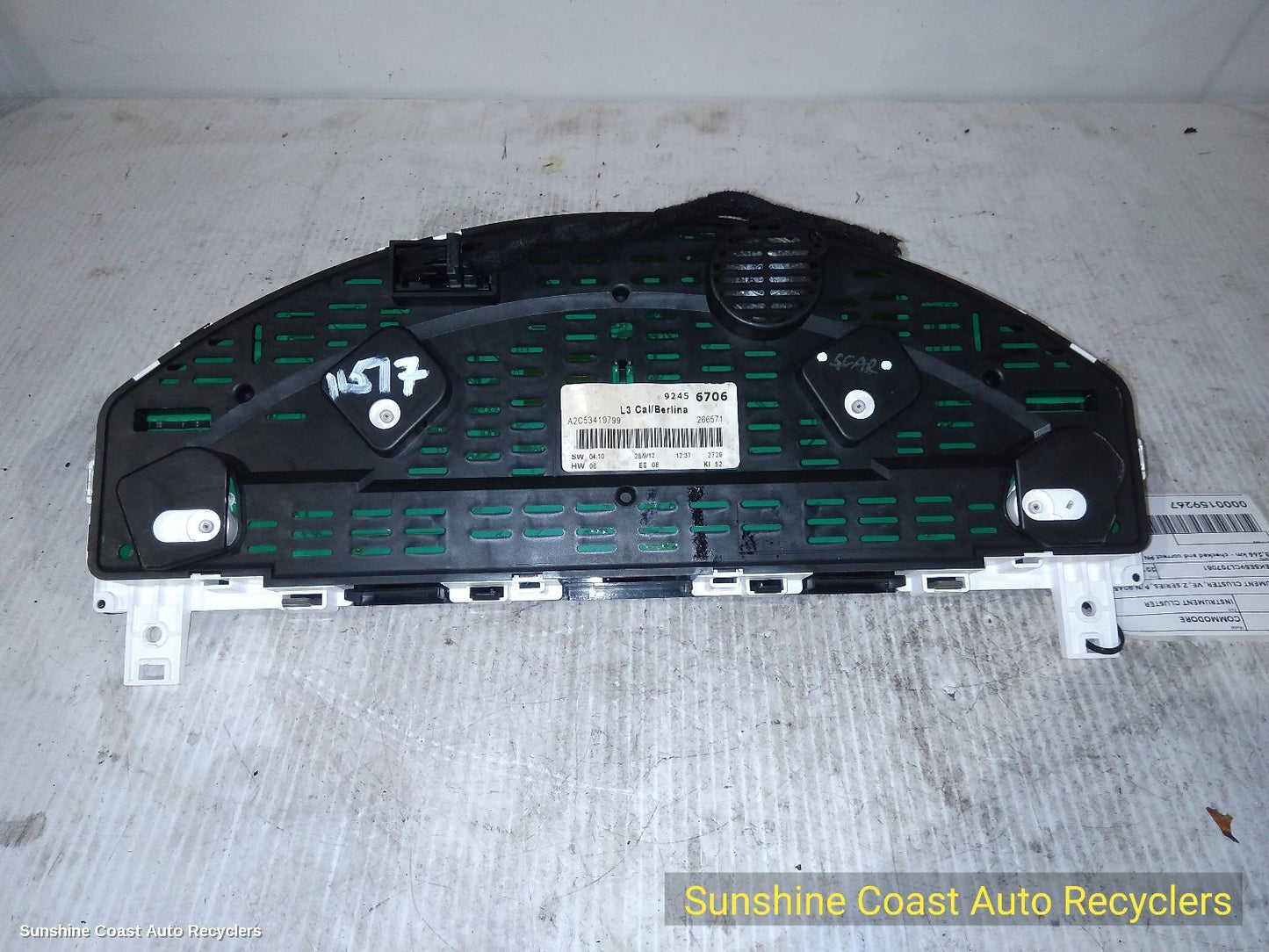 2012 Holden Commodore Instrument Cluster