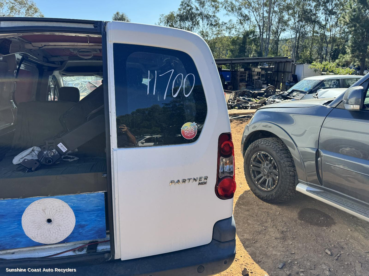 2013 Peugeot Partner Bootlid Tailgate