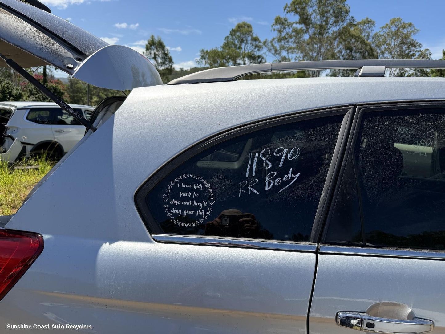 2017 Holden Captiva Right Rear Side Glass