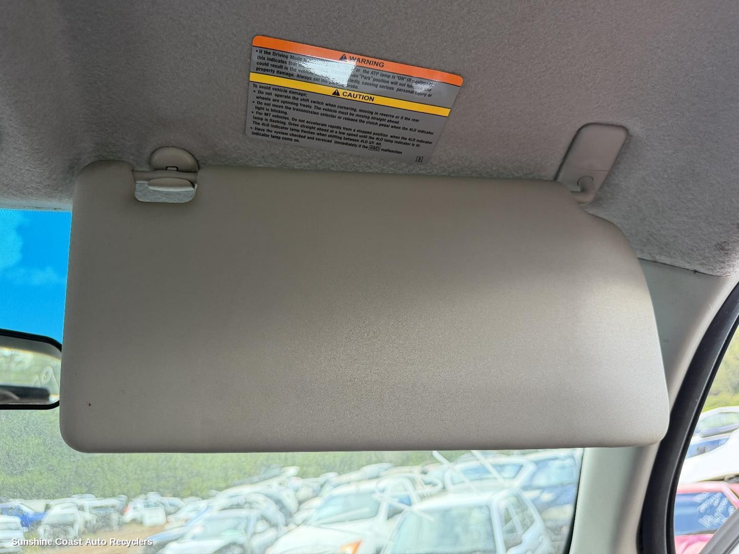 2005-2015 Nissan Navara Sunvisor