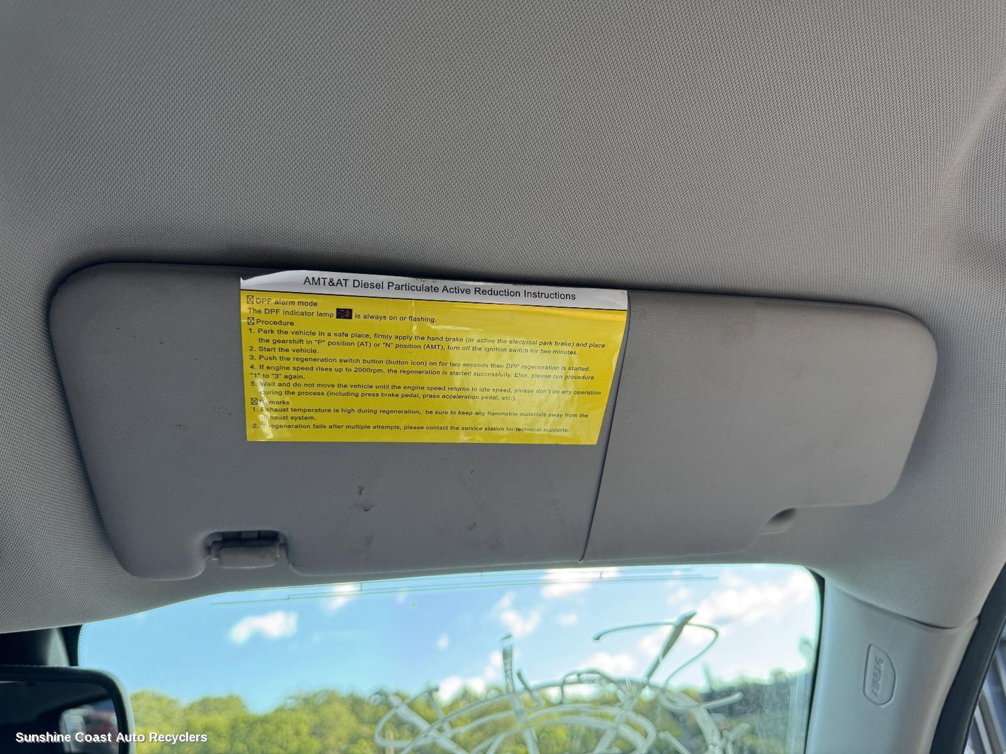 2022 Ldv T60 Sunvisor