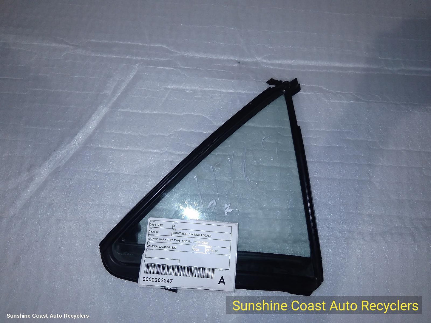 2006 Mazda 6 Right Rear 1 4 Door Glass