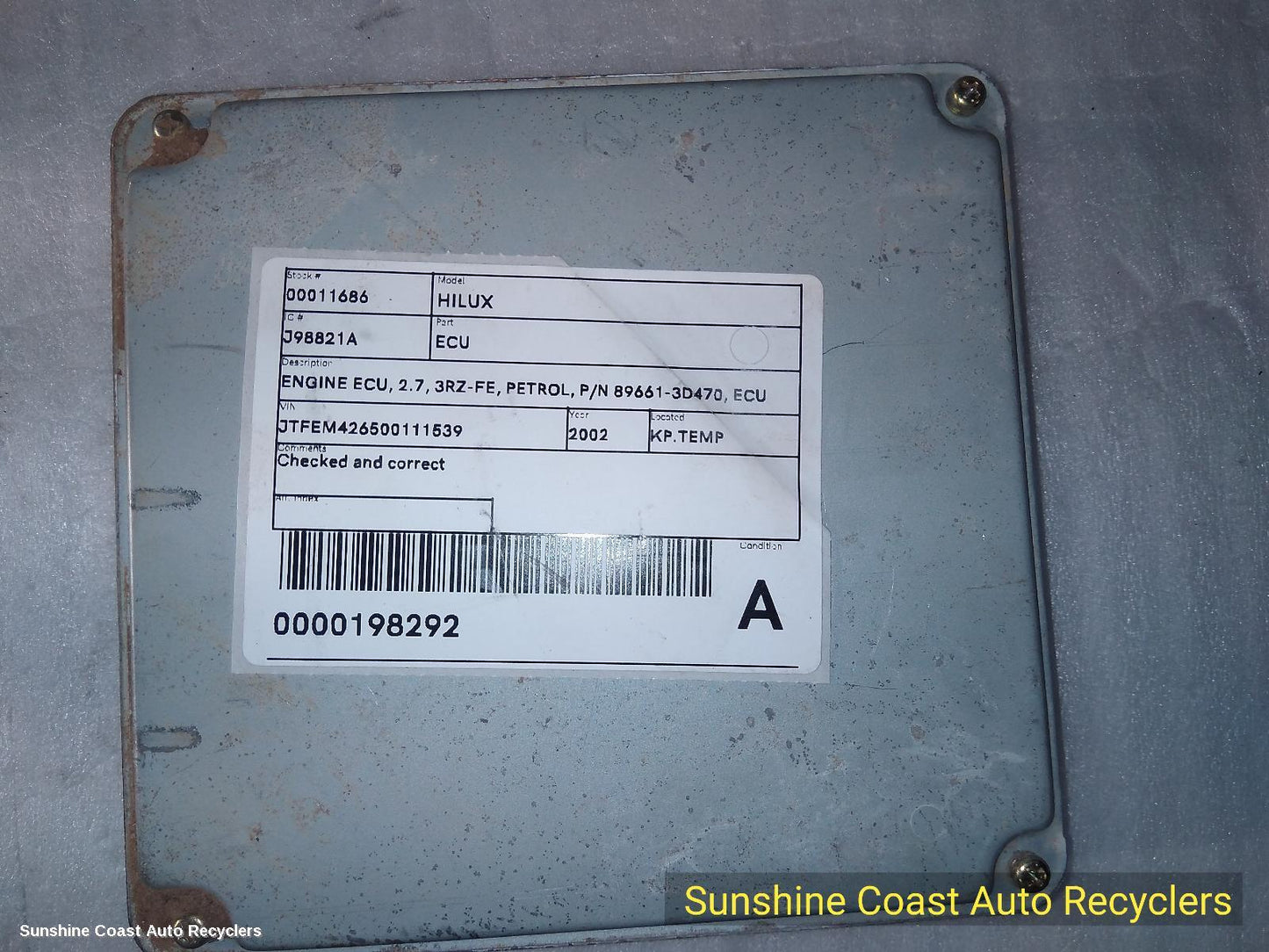 1997-2003 Toyota Hilux Ecu