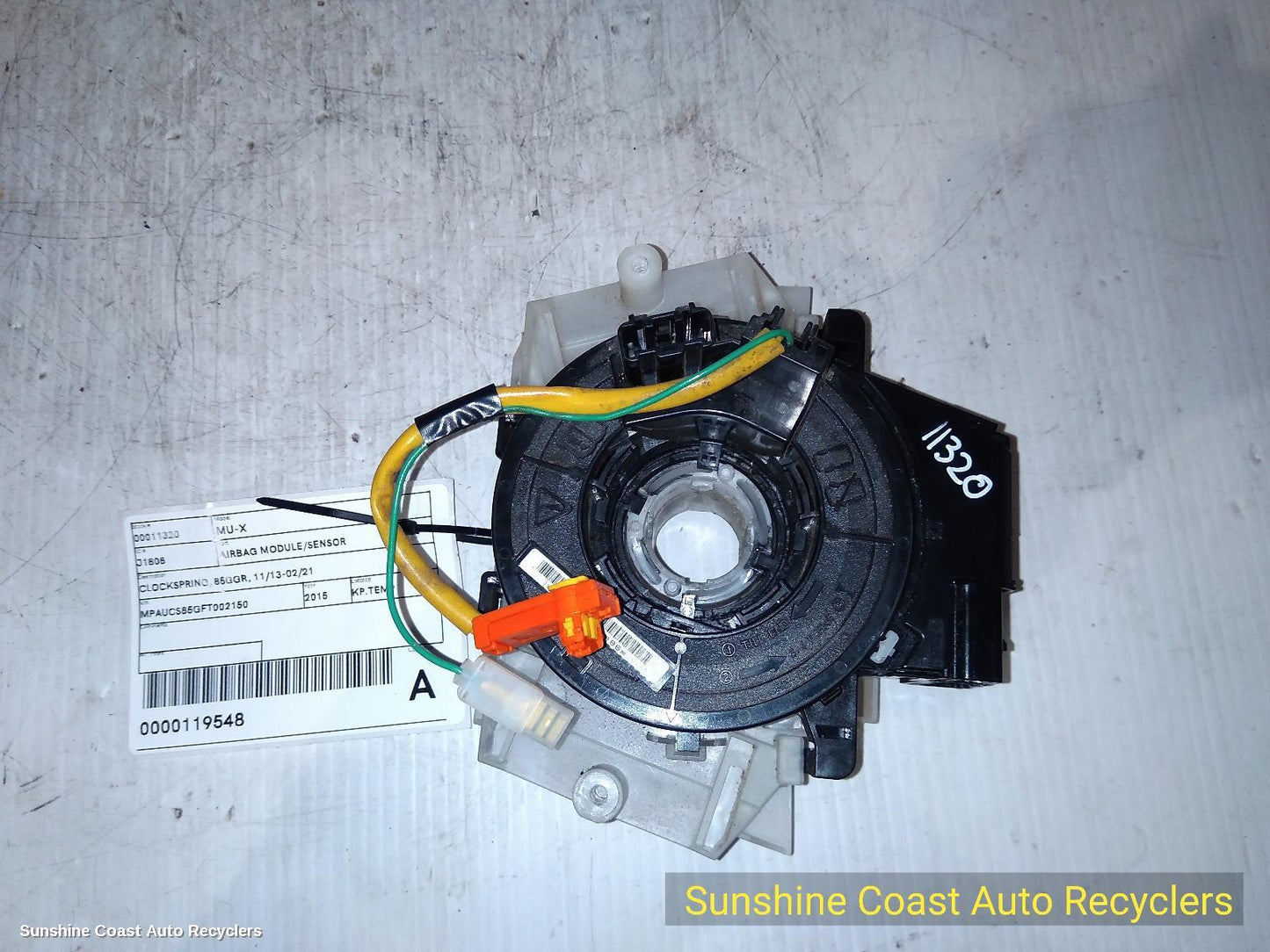 2015 Isuzu Mu-x Airbag Module Sensor