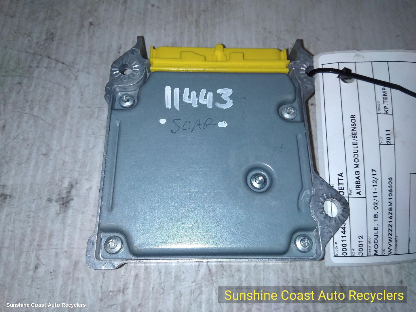 2011 Volkswagen Jetta Airbag Module Sensor